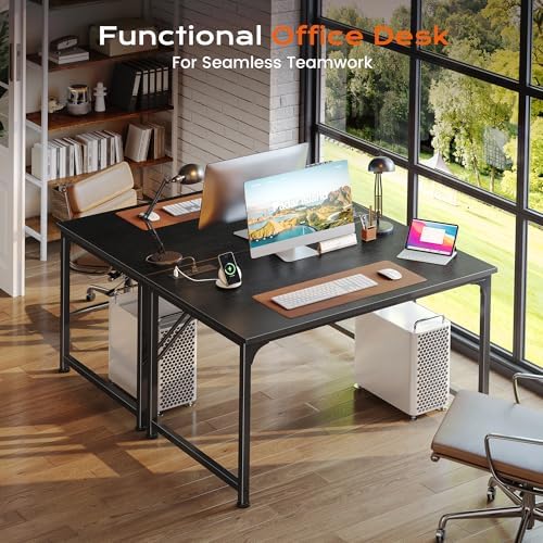 PRAISUN 40 X 24 Inch Deeper Desk with Power Outlets - Image 7