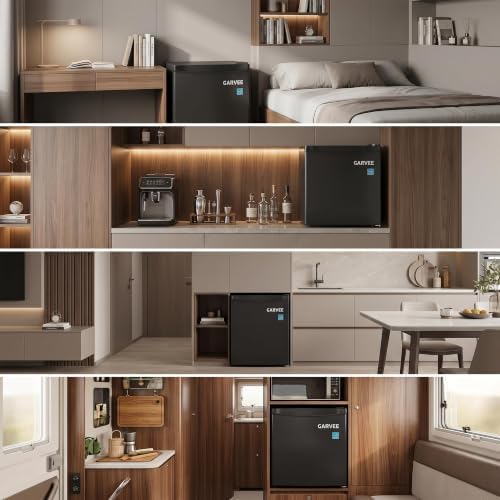1.6 Cu. ft. Mini Refrigerator, Single-Door Compact Fridge with Freezer, with LED, Adjustable Shelves, for Dorm, Office, Bedroom, Kitchen, Bar - Image 5