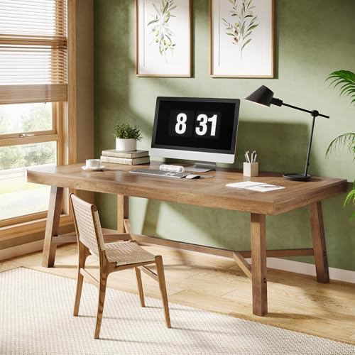 Tribesigns 71-Inch Executive Desk, Farmhouse Computer Desk for Home Office - Image 6