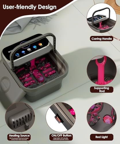 OOAMBB Collapsible Foot Spa Bath with Remote Control,Heat,Bubble,Timer - Image 5
