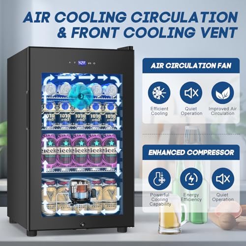 Velivi 17Inch Beverage Refrigerator and Cooler Freestanding - Image 4