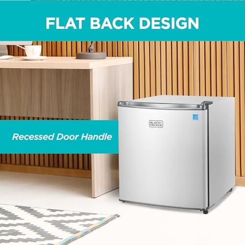 BLACK+DECKER 1.7 Cu. Ft. Compact Refrigerator, Energy Star, BCRK17W, White - Image 6