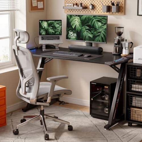 EUREKA ERGONOMIC Gaming Desk, 44 Inch Computer Desk with RGB LED Lights - Image 2