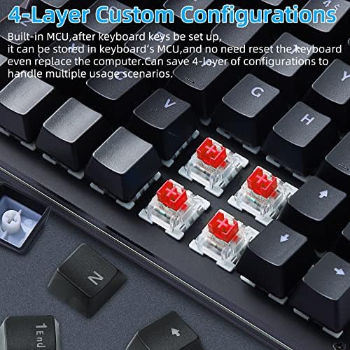 Koolertron One Handed Programmable Gaming Keyboard,for Windows PC Gamer - Image 4