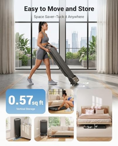 THERUN Walking Pad with Handle Bar, Foldable Under Desk Walking Pad - Image 6
