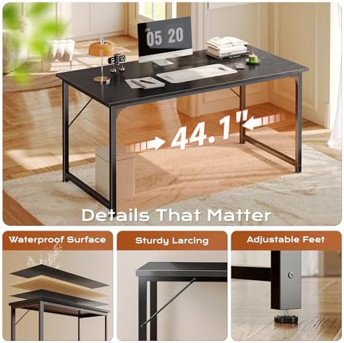 PRAISUN 47 X 24 Inch Computer Desk with Deeper Desktop - Image 6