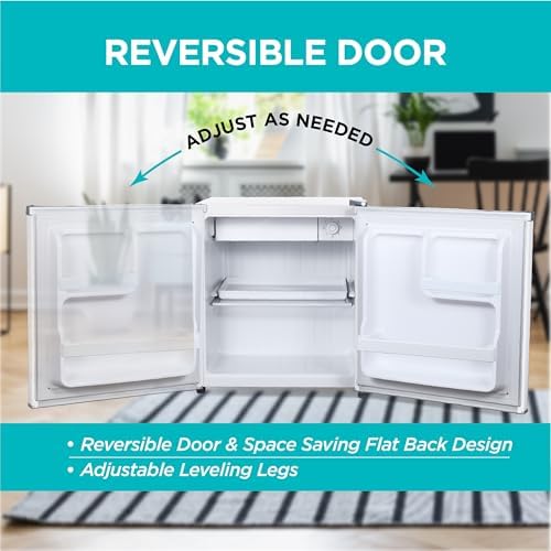 BLACK+DECKER 1.7 Cu. Ft. Compact Refrigerator, Energy Star, BCRK17W, White - Image 5