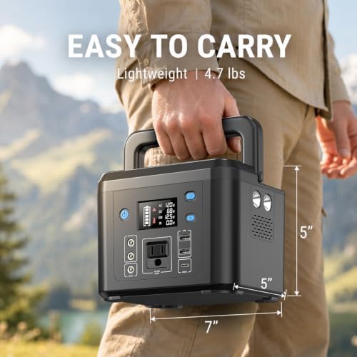 200W Portable Power Station, 192Wh LiFePO4 Solar Generator for Camping - Image 5