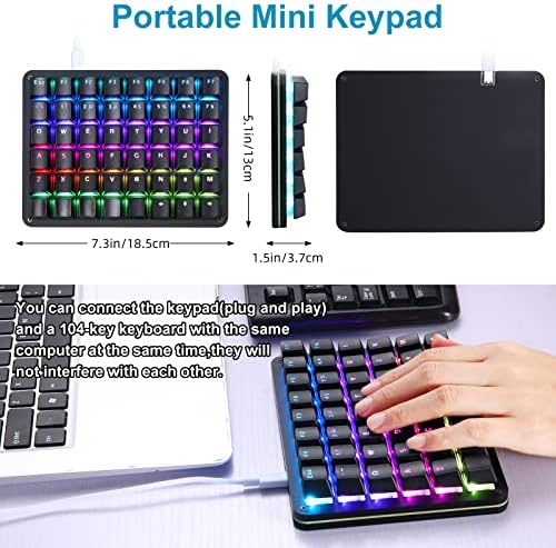 Koolertron One Handed Programmable Gaming Keyboard,for Windows PC Gamer - Image 3