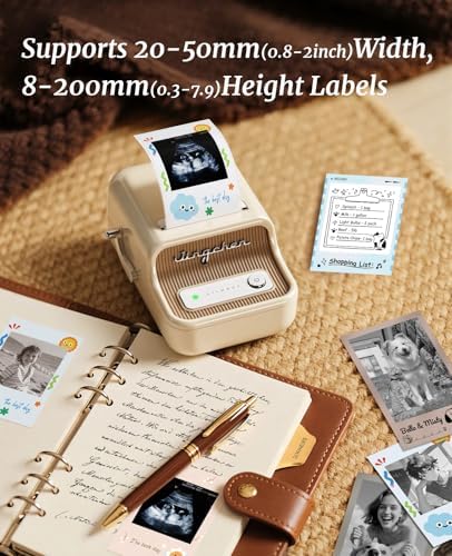 NIIMBOT B21 Pro 300 DPI Bluetooth Label Maker with Tape,White - Image 2