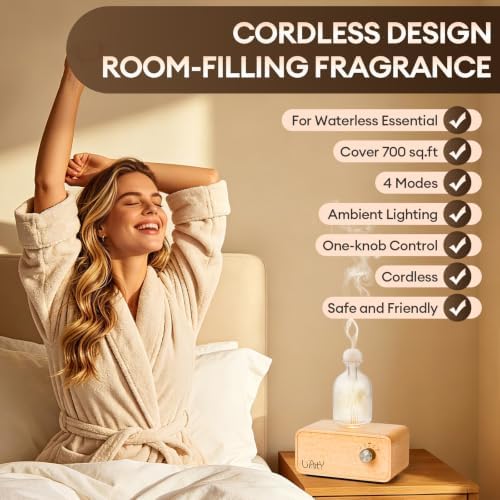 Glass Waterless Essential Oil Diffuser Upgraded, Nebulizing diffusers - Image 2