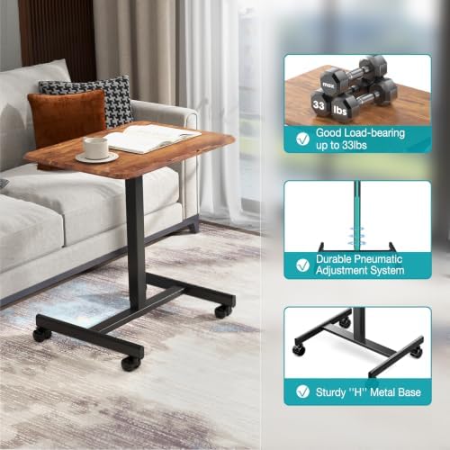 DUMOS Mobile Small Standing Desk, Laptop Desk, Home Office - Image 5