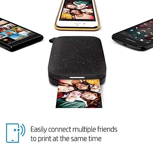 HP Sprocket Portable Photo Printer (2nd Edition) Â Instantly Print 2x3 Sticky-Backed Photos from Your Phone Â [Noir] [1AS86A] (Renewed) - Image 4