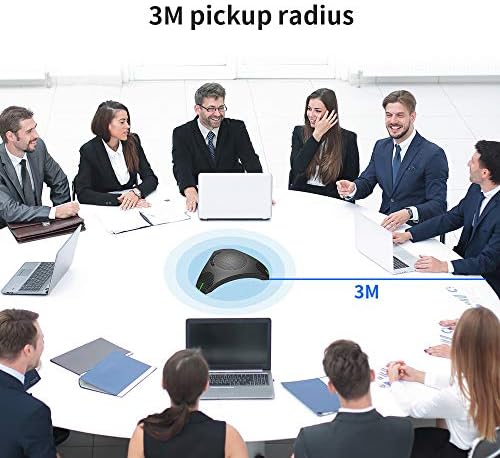 Conference Speaker and Microphone, USB Speakerphone Microphone with USB Hub - Image 5
