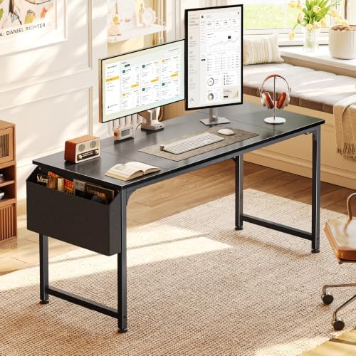 PRAISUN 55'' Computer Desk with Fabric Storage Bag - Image 2