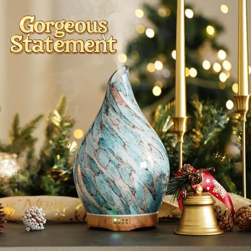 Porseme 280ml Remote Essential Oil Diffuser 3D Glass Ultrasonic Mist 7H - Image 4