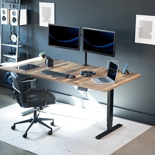 VIVO Reclaimed Wood 71 x 36 in Standing Desk, DESK-KIT-2B7P-36 - Image 2