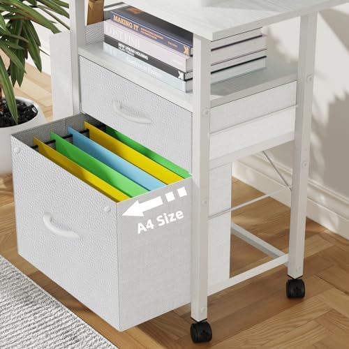 GYIIYUO 2 Drawer File Cabinet 24''W, Mobile Filing Cabinet, Printer Stand - Image 5