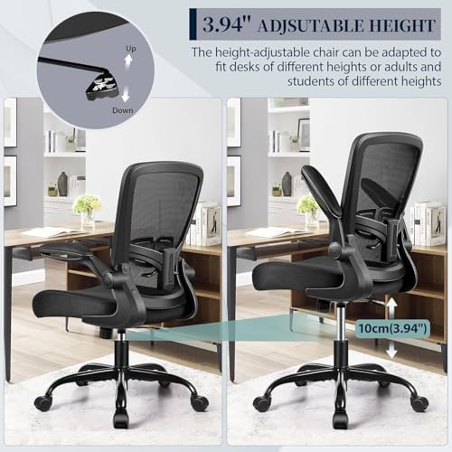 FelixKing Office Chair, Ergonomic Comfy Desk Chair with Flip-up Armrests - Image 6