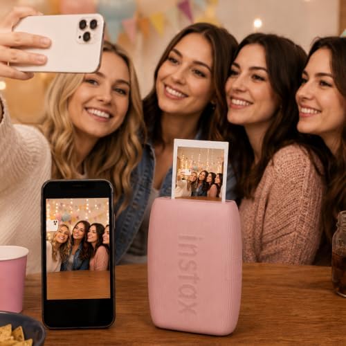 Fujifilm Instax Mini Link 3 Printer Rose Pink Bundled Film & Display Kit - Image 4