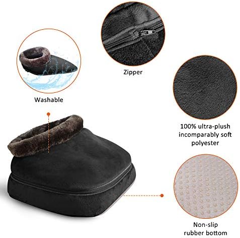 Snailax Shiatsu Foot and Back Massager with Heat - Kneading Feet Massager Machine with Heating Pad, Back Massage Cushion or Foot Warmer,Massagers for Back,Leg,Foot Pain Relief - Image 6