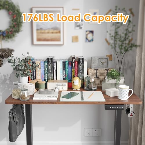 STARY Electric Standing Desk Adjustable Height Sit Stand Home Office Desk with Splice Board - Image 2