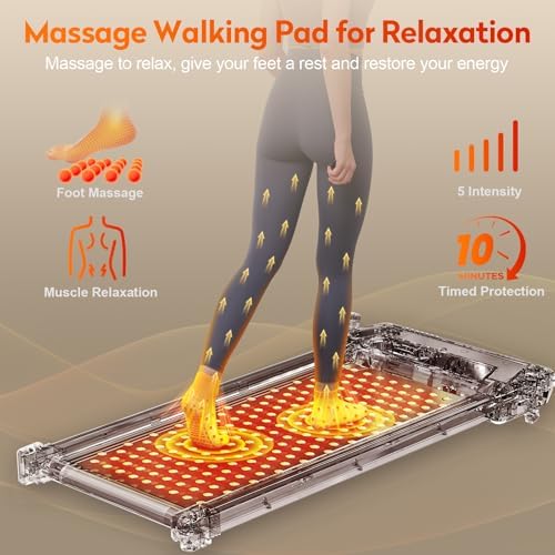 AKLUER Walking Pad with Incline - Dual-Sided 2 in 1 Under Desk Treadmill - Image 4