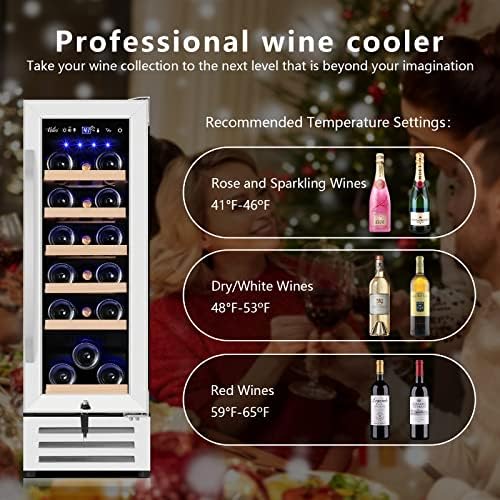 Velivi Mini Wine Fridge 18 Bottle Capacity,Built-in or Freestanding - Image 2