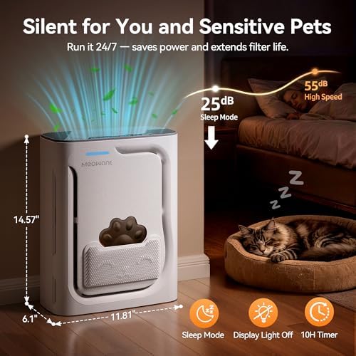 Meowant Air Purifiers for Home Pets, U-Shaped Air Inlet Pet Air Purifier - Image 7