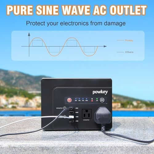 powkey 200W Portable Power Bank with AC Outlet 120V, 146Wh Power Station - Image 5