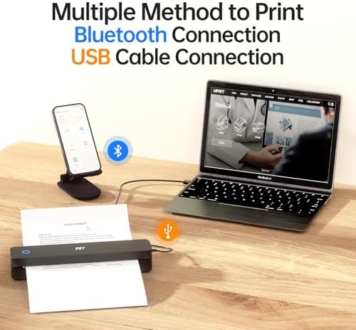 PRT Portable Printers Wireless for Travel, Bluetooth Thermal Printer - Image 3