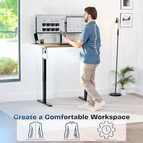 VIVO Reclaimed Wood 48 x 30 in Standing Desk, DESK-KIT-1B5P - Image 4