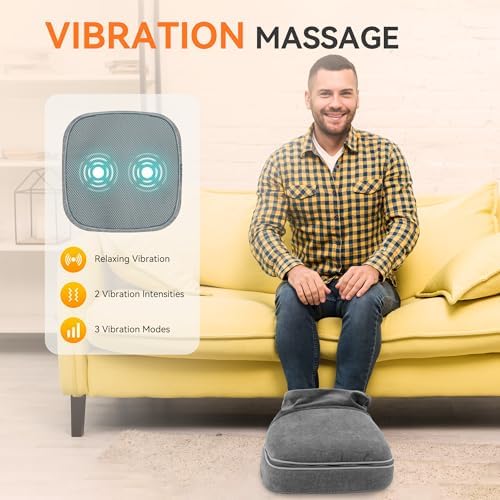 Snailax Foot Massager with Heat, 2026 Feet Warmer with Remote Control - Image 3