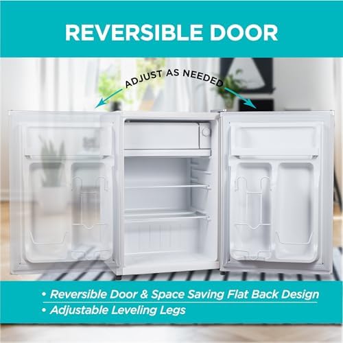 BLACK+DECKER 2.5 Cu. Ft. Compact Refrigerator, Energy Star, BCRK25W, White - Image 5