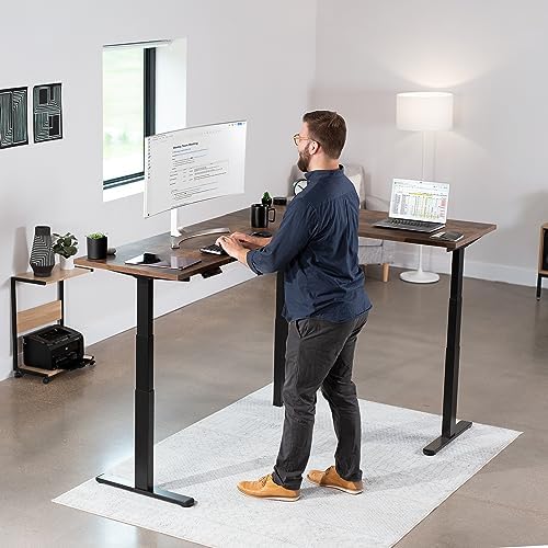 VIVO Black Electric Corner 3 Leg Standing Desk Frame, DESK-V130EB - Image 5