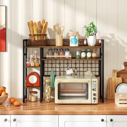 Desktop Bookshelf, 4-Tier Storage Display Shelves - Image 2