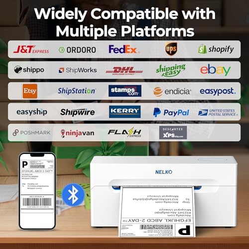 Nelko Bluetooth Thermal Shipping Label Printer, 4x6 Thermal Label Printer - Image 5