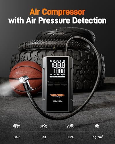 WOLFBOX 4000A Jump Starter with Air Compressor MF50 Electric Air Duster-110000RPM Super Power Cordless Air Duster - Image 5