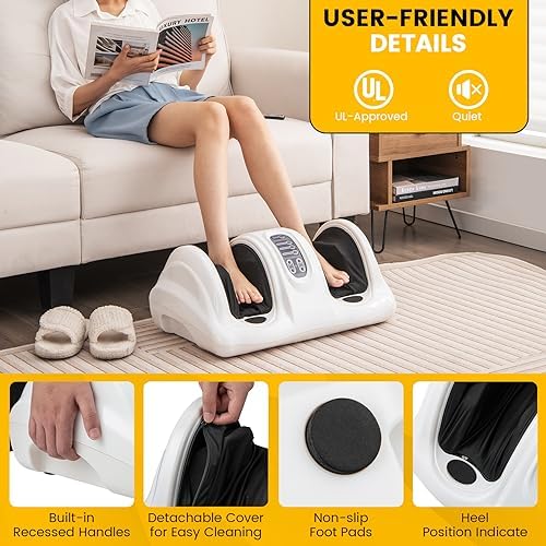 COSTWAY Foot Massager, Electric Shiatsu Foot Massage Machine - Image 6