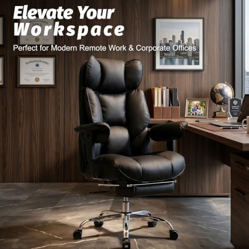 Efomao Executive Office Chair 400lbs, Black Big and Tall Desk Chair - Image 4