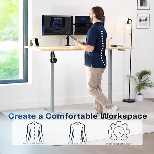 VIVO Light Wood 71 x 36 in Standing Desk, DESK-KIT-1G7C-36 - Image 4