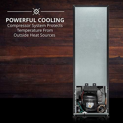 Ivation 12 Bottle Compressor Wine Cooler, Freestanding Fridge w/Lock, Black - Image 7
