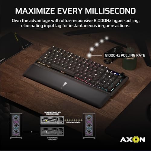 CORSAIR Vanguard 96 RGB Mechanical 96% Wired Gaming Keyboard – Black - Image 3