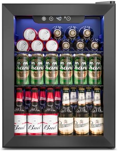 Feelfunn 1.7 Cu.Ft Beverage Refrigerator Cooler - 68 Can Mini Fridge by Feelfunn