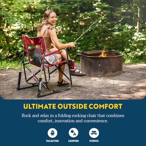 GCI Outdoor Freestyle Rocker Camping Chair - Cinnamon - Image 6