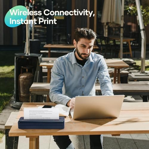 Portable Thermal Printer Wireless for Travel, Inkless Bluetooth Printer - Image 4