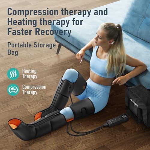QUINEAR Leg Massager, 3-in-1 Heat and Compression Therapy, Air Compression Leg Recovery System, Leg Massage Boots for Circulation and Pain Relief, FSA-HSA-Eligible - Image 3
