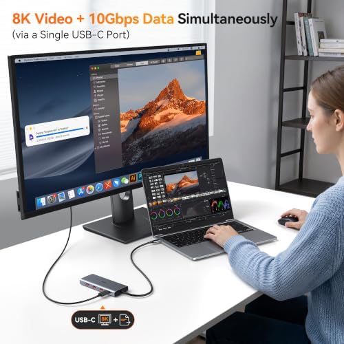 Laptop Docking Station 3 Monitor Triple 4K Display,USB C Hub with 2 HDMI 8K - Image 4