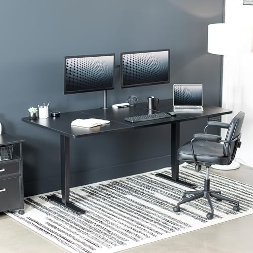 VIVO Black 71 x 36 in Standing Desk, DESK-KIT-2B7B-36 - Image 2