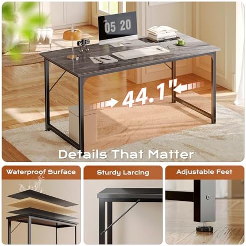 PRAISUN 47 X 24 Inch Computer Desk with Deeper Desktop - Image 6